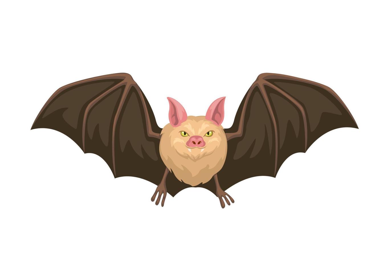 chauve souris animal en volant personnage illustration vecteur