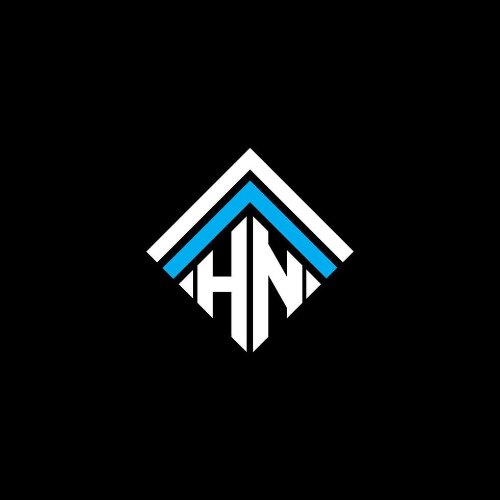 conception créative du logo de lettre hn avec graphique vectoriel, logo hn simple et moderne. vecteur