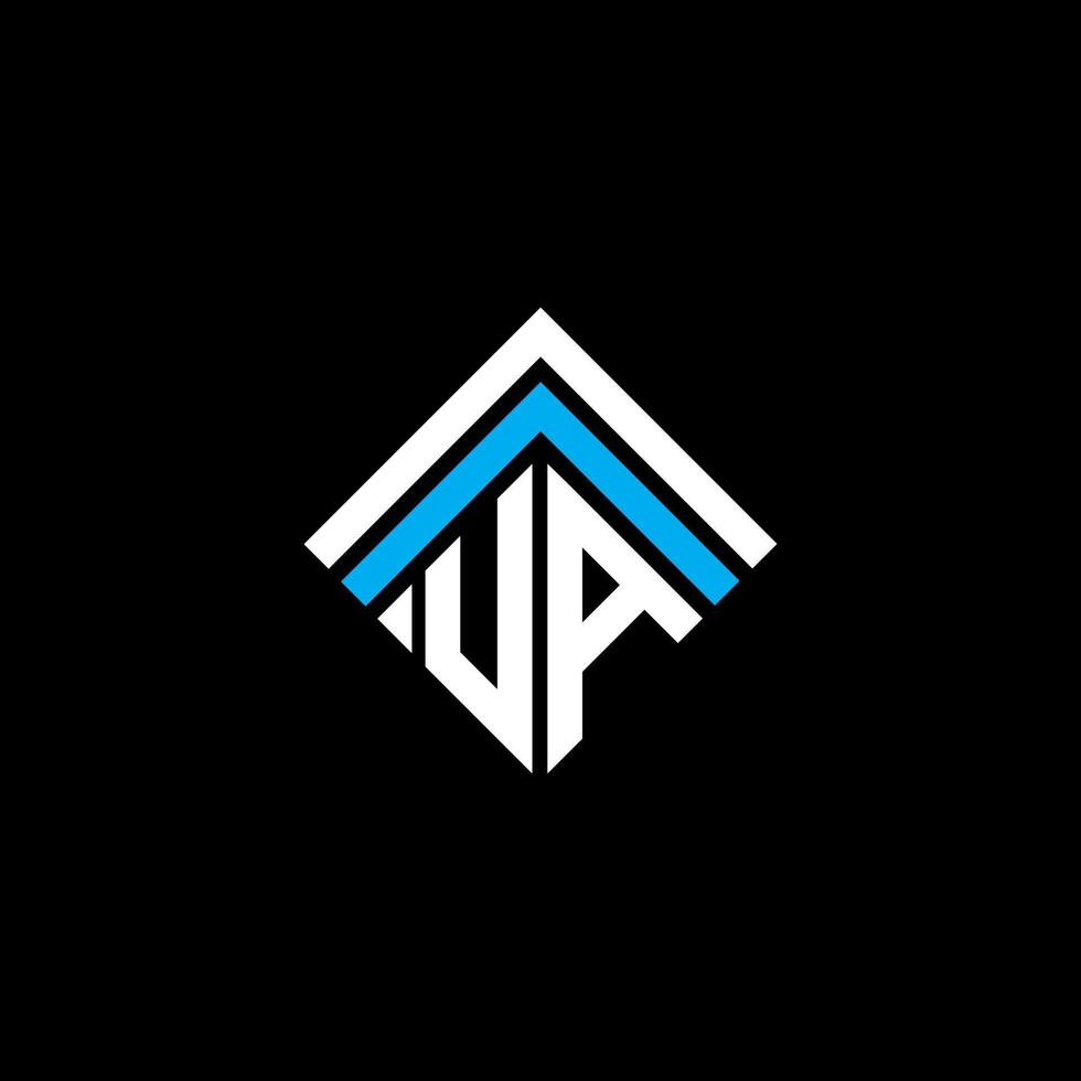 conception créative du logo de lettre ua avec graphique vectoriel, logo ua simple et moderne. vecteur