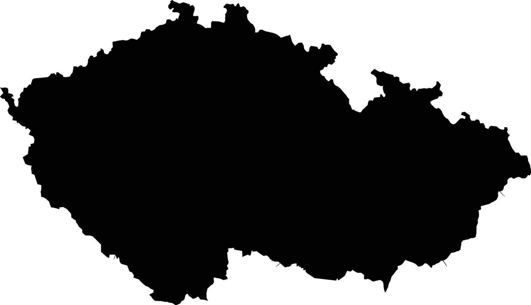 tchèque république carte vecteur map.hand tiré minimalisme style.