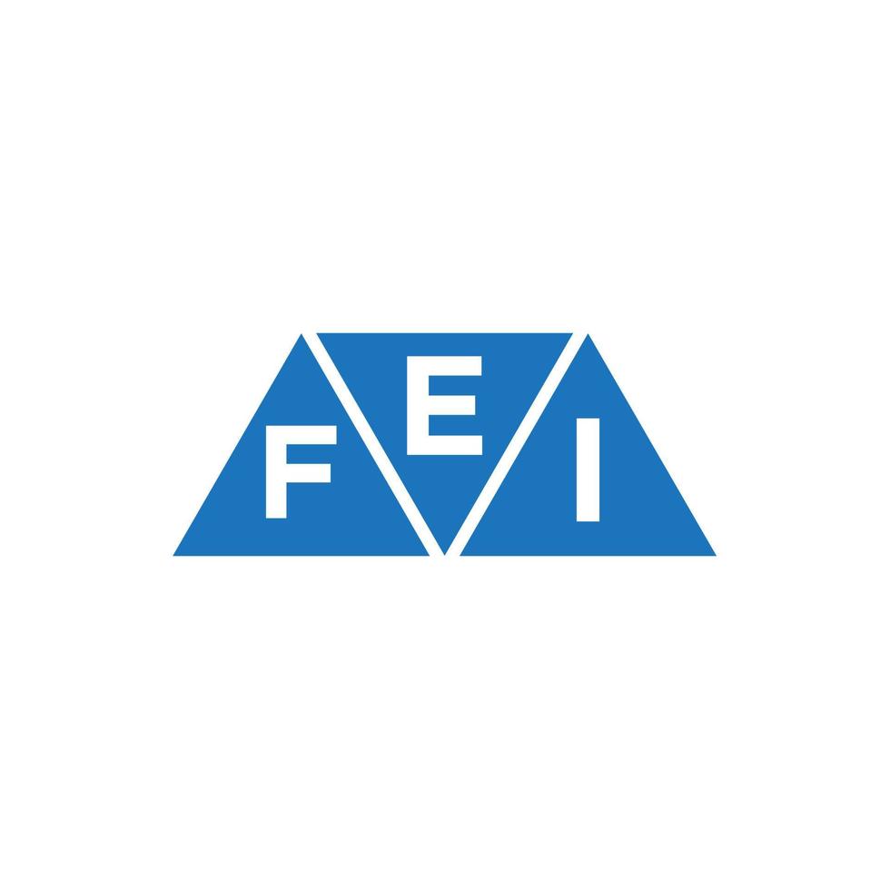 efi Triangle forme logo conception sur blanc Contexte. efi Créatif initiales lettre logo concept. vecteur