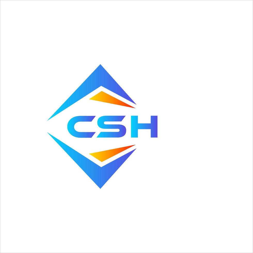 csh abstrait La technologie logo conception sur blanc Contexte. csh Créatif initiales lettre logo concept. vecteur