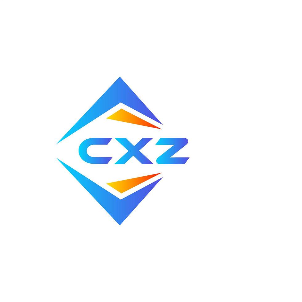 cxz abstrait La technologie logo conception sur blanc Contexte. cxz Créatif initiales lettre logo concept. vecteur