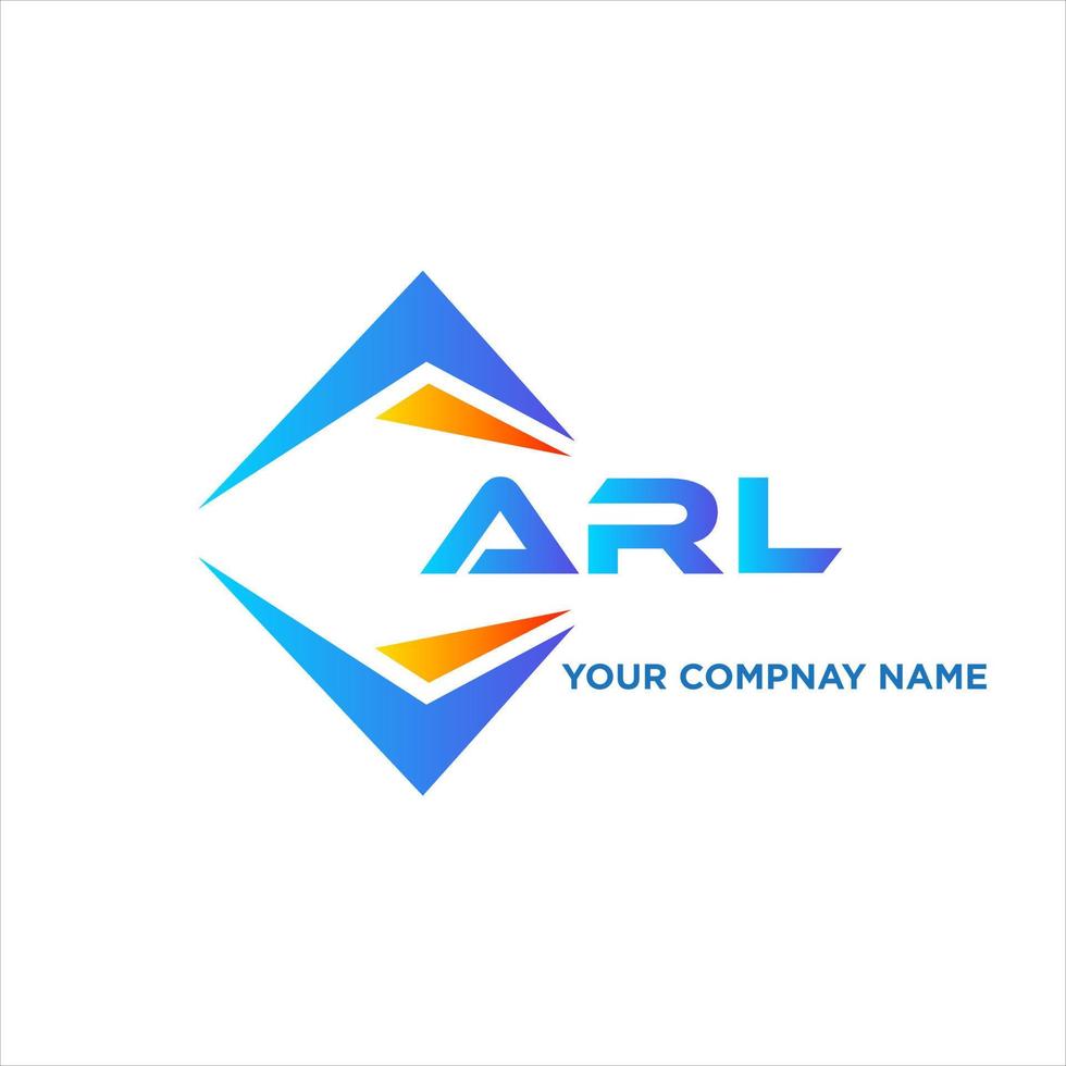 arl abstrait La technologie logo conception sur blanc Contexte. arl Créatif initiales lettre logo concept. vecteur