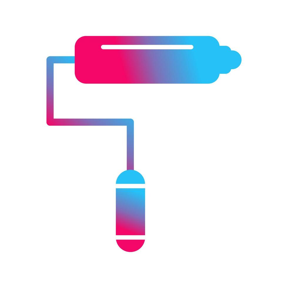 icône de vecteur de rouleau de peinture