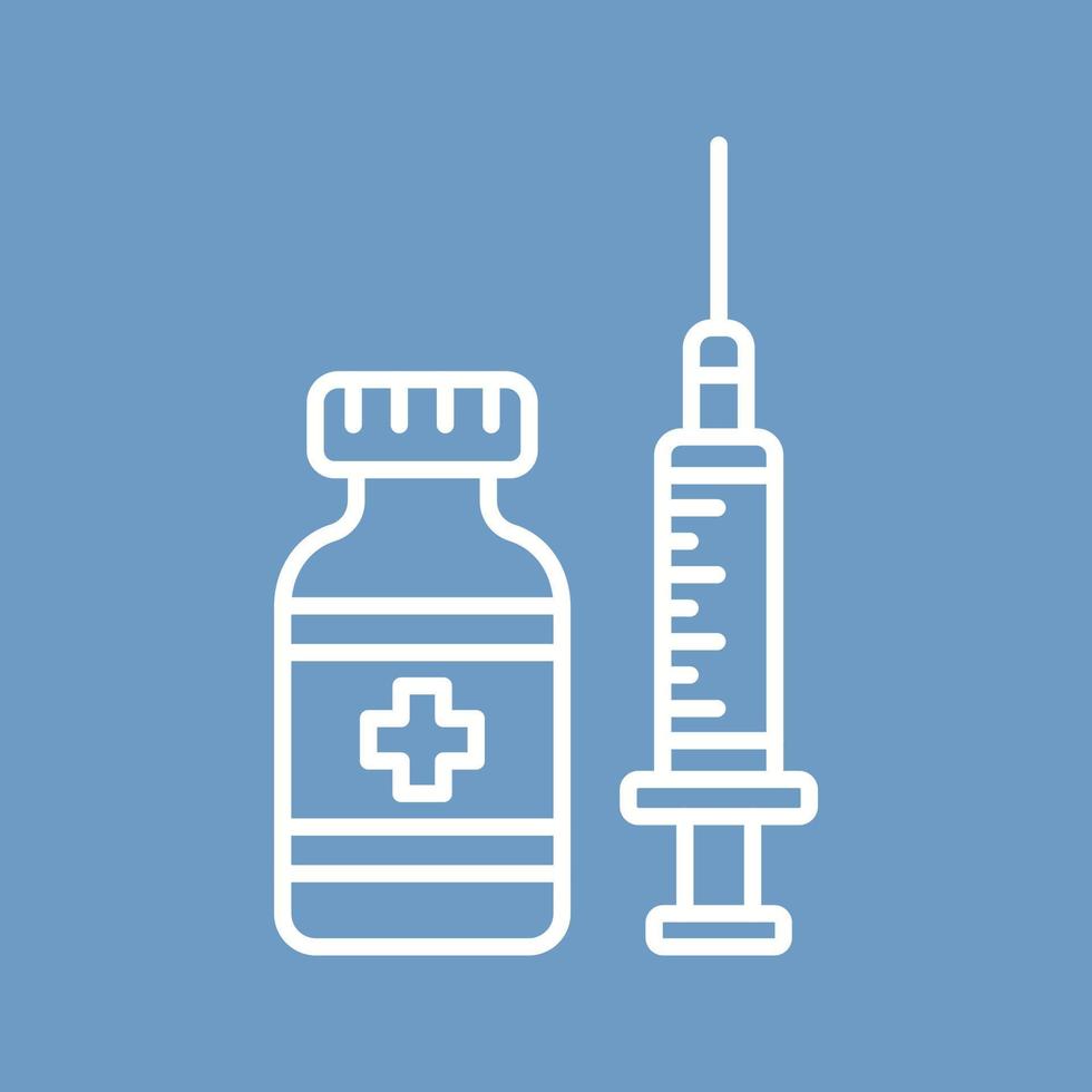 icône de vecteur de vaccin