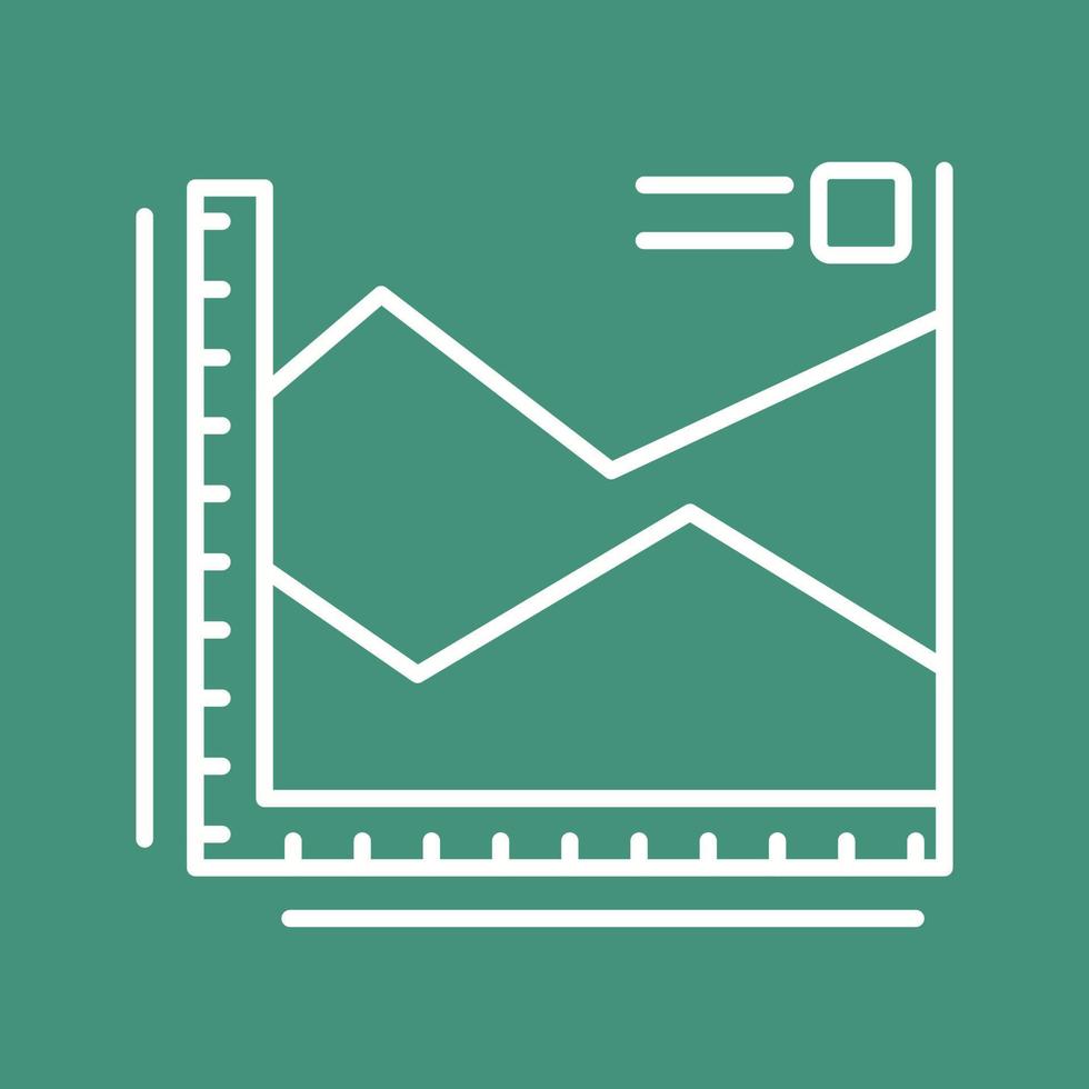 icône de vecteur de graphique spline