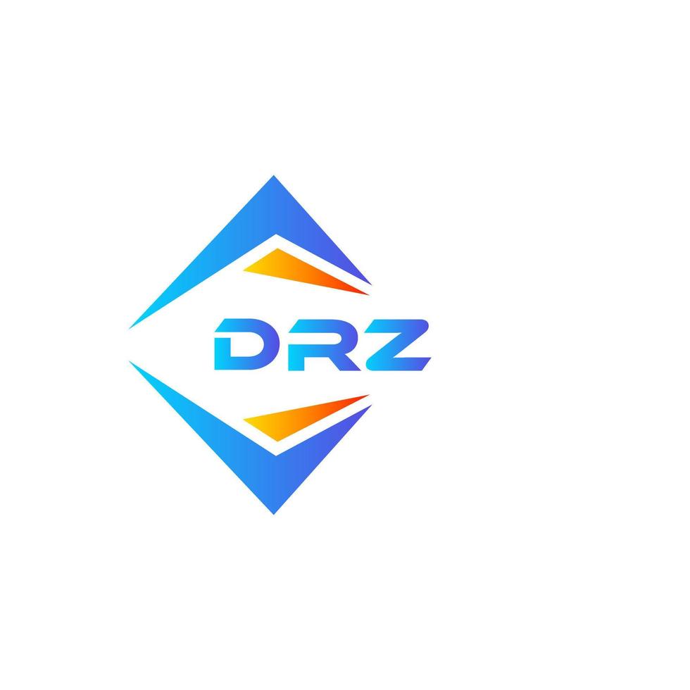 drz abstrait La technologie logo conception sur blanc Contexte. drz Créatif initiales lettre logo concept. vecteur