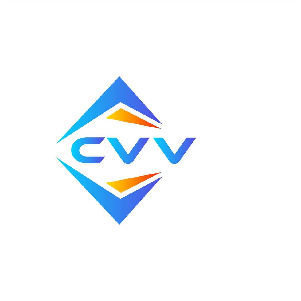 cvv abstrait La technologie logo conception sur blanc Contexte. cvv Créatif initiales lettre logo concept. vecteur