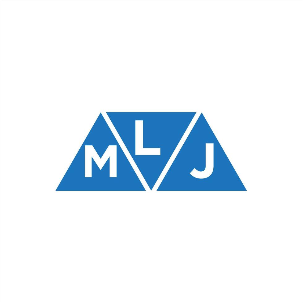 lmj abstrait initiale logo conception sur blanc Contexte. lmj Créatif initiales lettre logo concept. vecteur