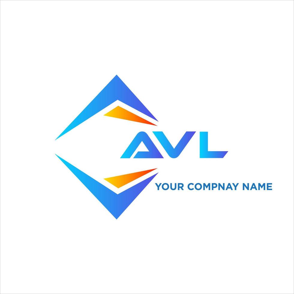 avl abstrait La technologie logo conception sur blanc Contexte. avl Créatif initiales lettre logo concept. vecteur