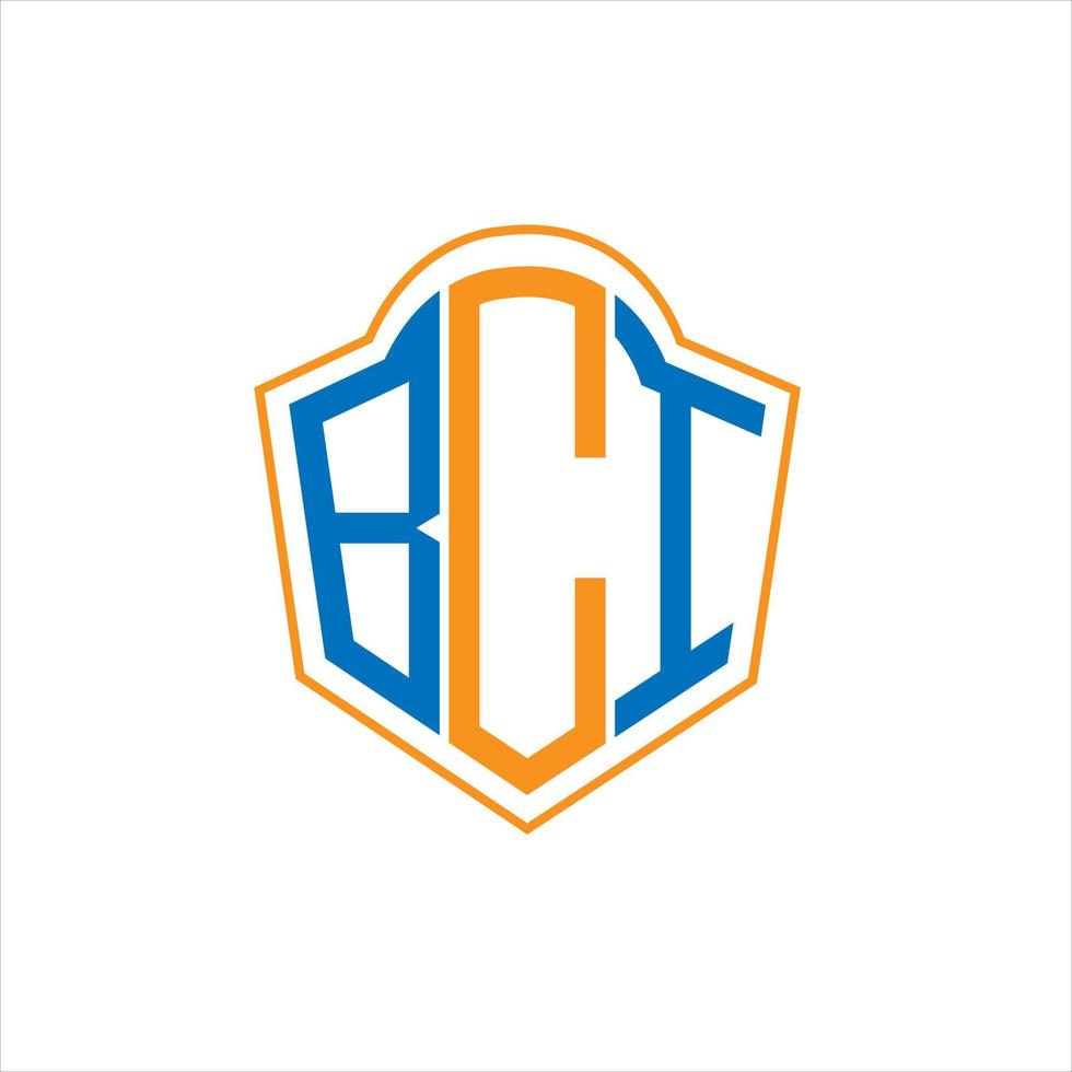 bci abstrait monogramme bouclier logo conception sur blanc Contexte. bci Créatif initiales lettre logo. vecteur