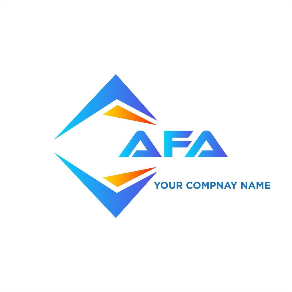 afa abstrait La technologie logo conception sur blanc Contexte. afa Créatif initiales lettre logo concept. vecteur