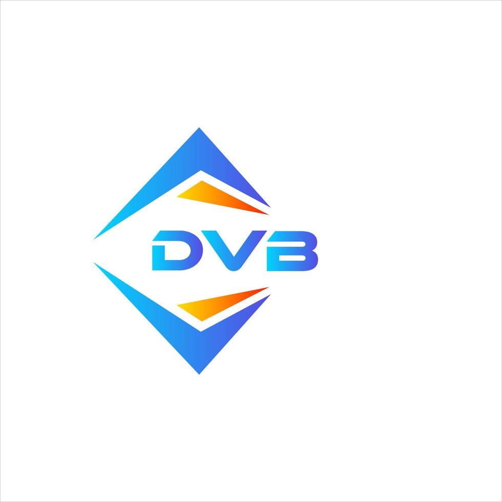 dvb abstrait La technologie logo conception sur blanc Contexte. dvb Créatif initiales lettre logo concept. vecteur