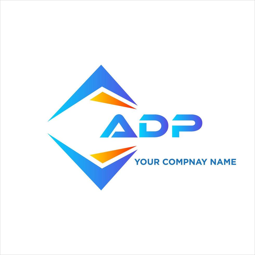 adp abstrait La technologie logo conception sur blanc Contexte. adp Créatif initiales lettre logo concept. vecteur