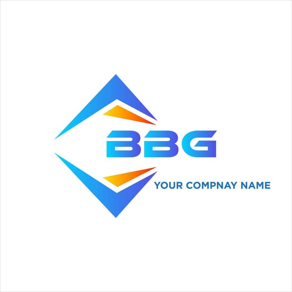 bbg abstrait La technologie logo conception sur blanc Contexte. bbg Créatif initiales lettre logo concept. vecteur