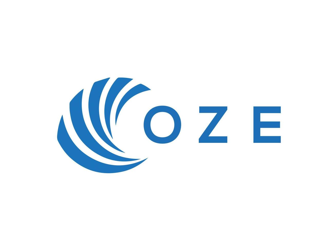 oze lettre logo conception sur blanc Contexte. oze Créatif cercle lettre logo concept. oze lettre conception. vecteur