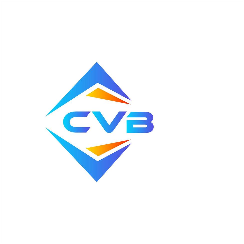 cvb abstrait La technologie logo conception sur blanc Contexte. cvb Créatif initiales lettre logo concept. vecteur