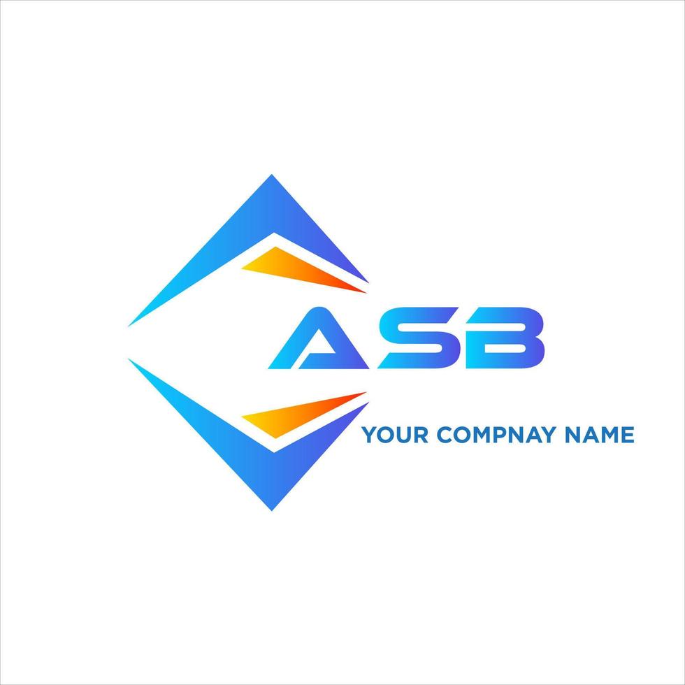 asb abstrait La technologie logo conception sur blanc Contexte. asb Créatif initiales lettre logo concept. vecteur