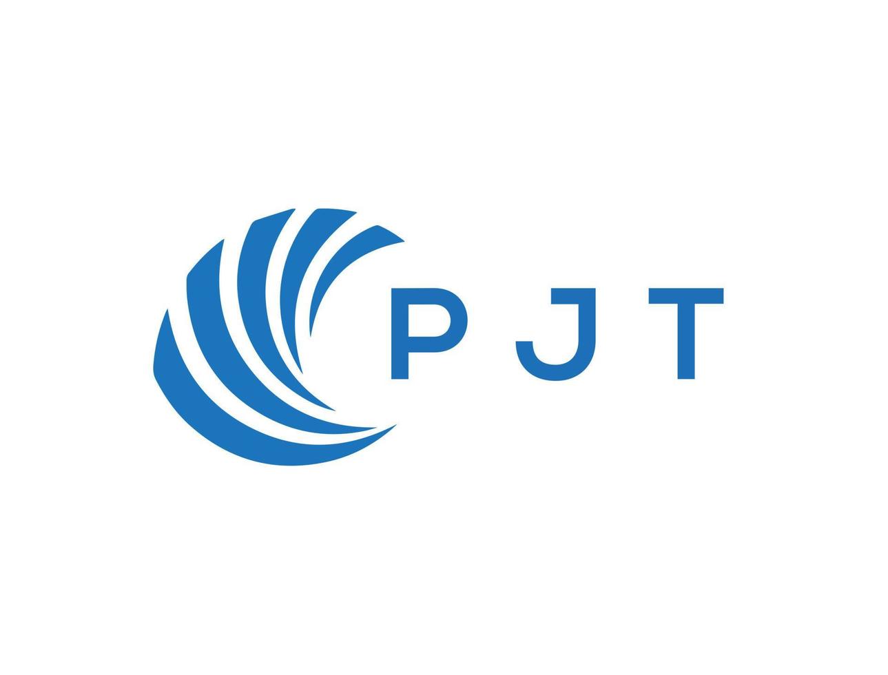 pjt lettre logo conception sur blanc Contexte. pjt Créatif cercle lettre logo concept. pjt lettre conception. vecteur