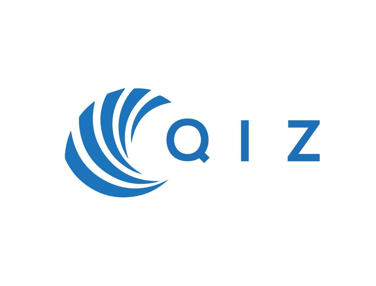 qiz lettre logo conception sur blanc Contexte. qiz Créatif cercle lettre logo concept. qiz lettre conception. vecteur