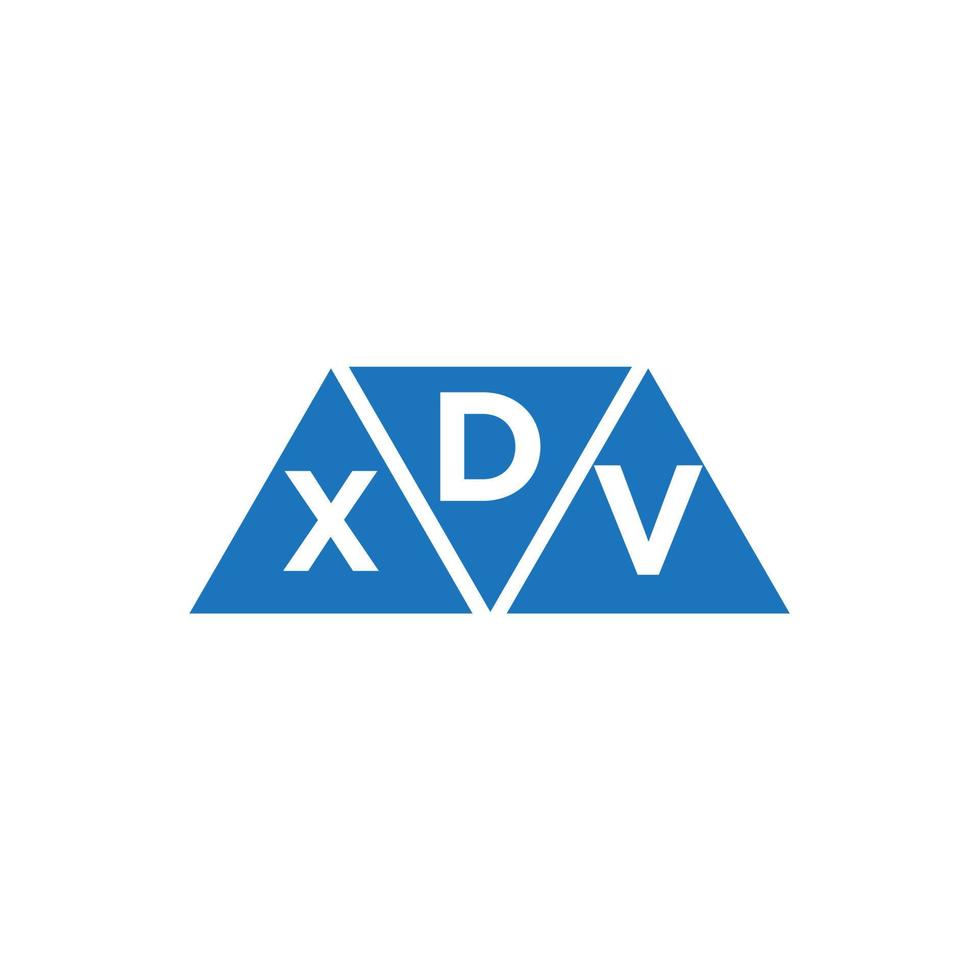 dxv Triangle forme logo conception sur blanc Contexte. dxv Créatif initiales lettre logo concept. vecteur