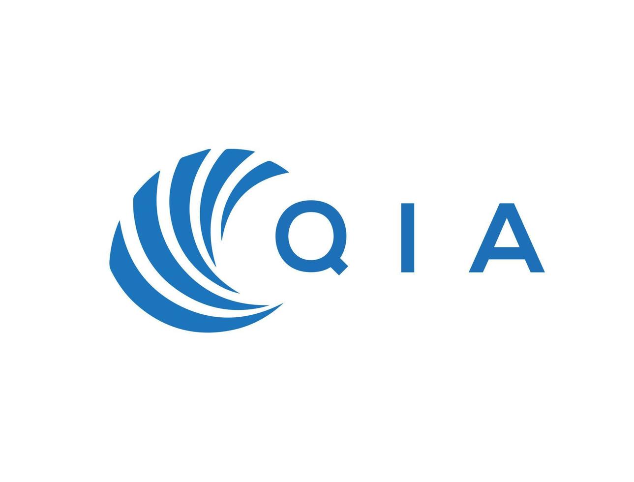 qia lettre logo conception sur blanc Contexte. qia Créatif cercle lettre logo concept. qia lettre conception. vecteur