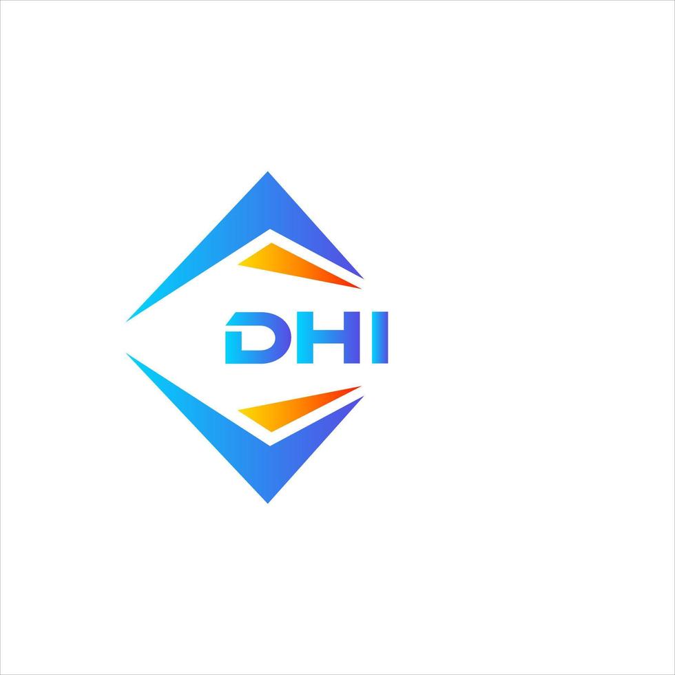 dhi abstrait La technologie logo conception sur blanc Contexte. dhi Créatif initiales lettre logo concept. vecteur