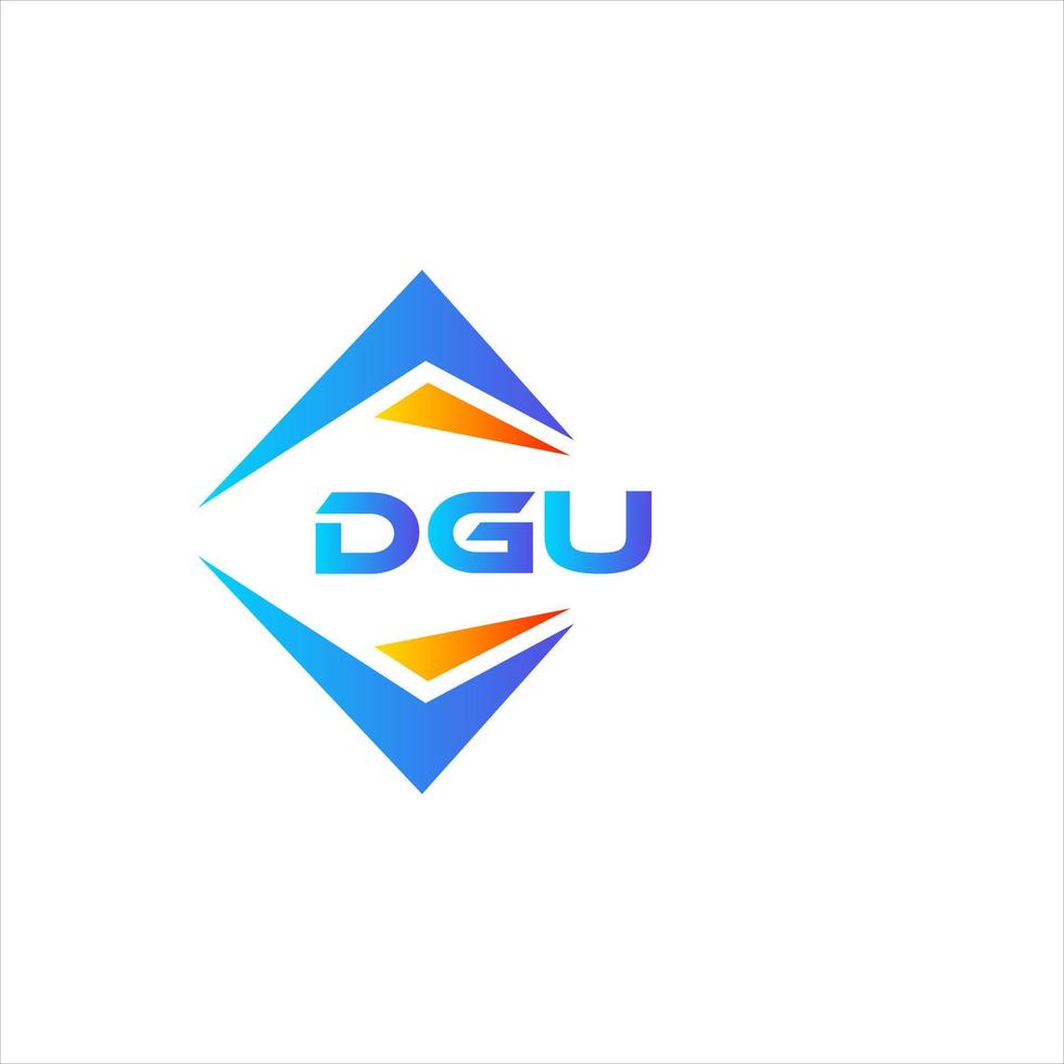 dgu abstrait La technologie logo conception sur blanc Contexte. dgu Créatif initiales lettre logo concept. vecteur