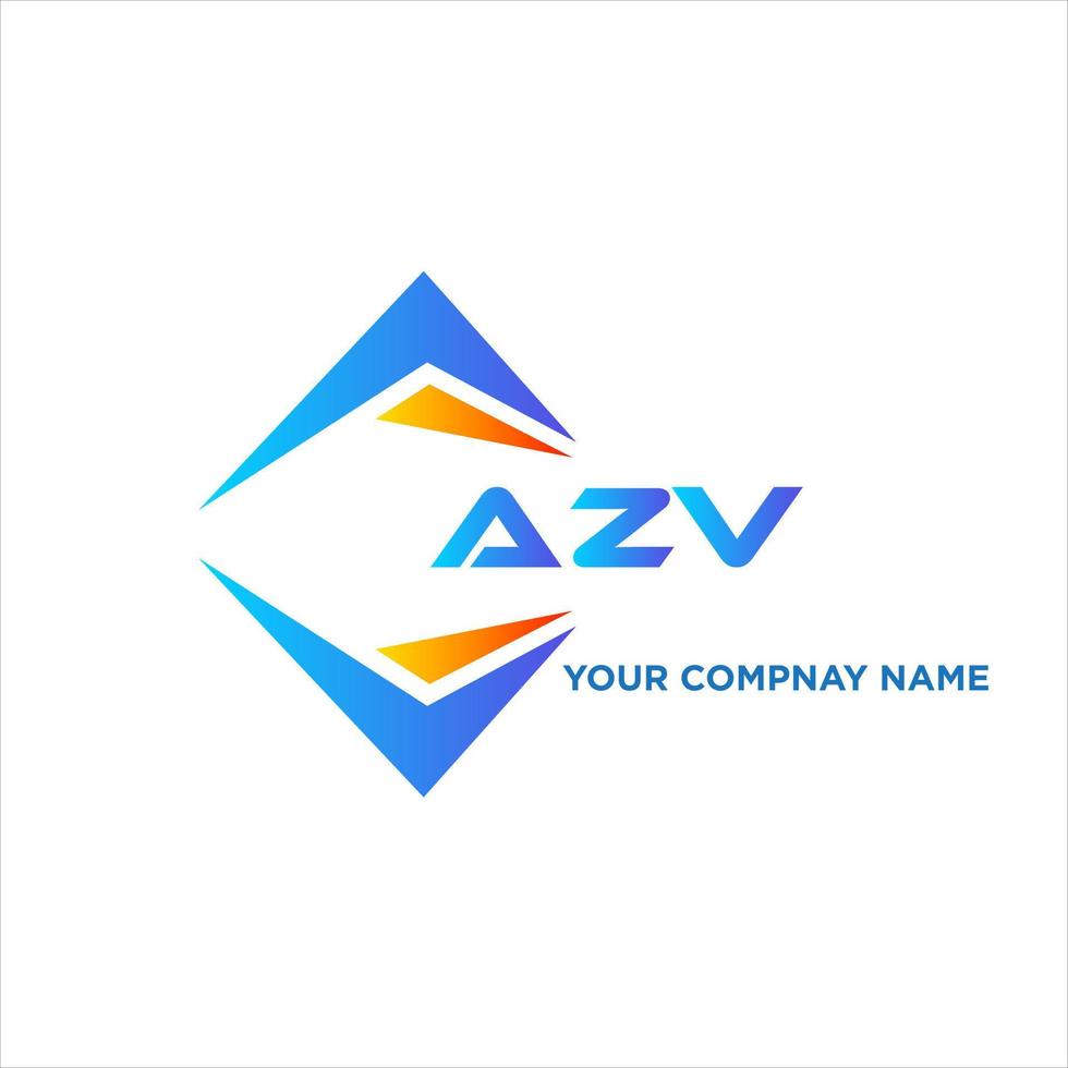 azv abstrait La technologie logo conception sur blanc Contexte. azv Créatif initiales lettre logo concept. vecteur