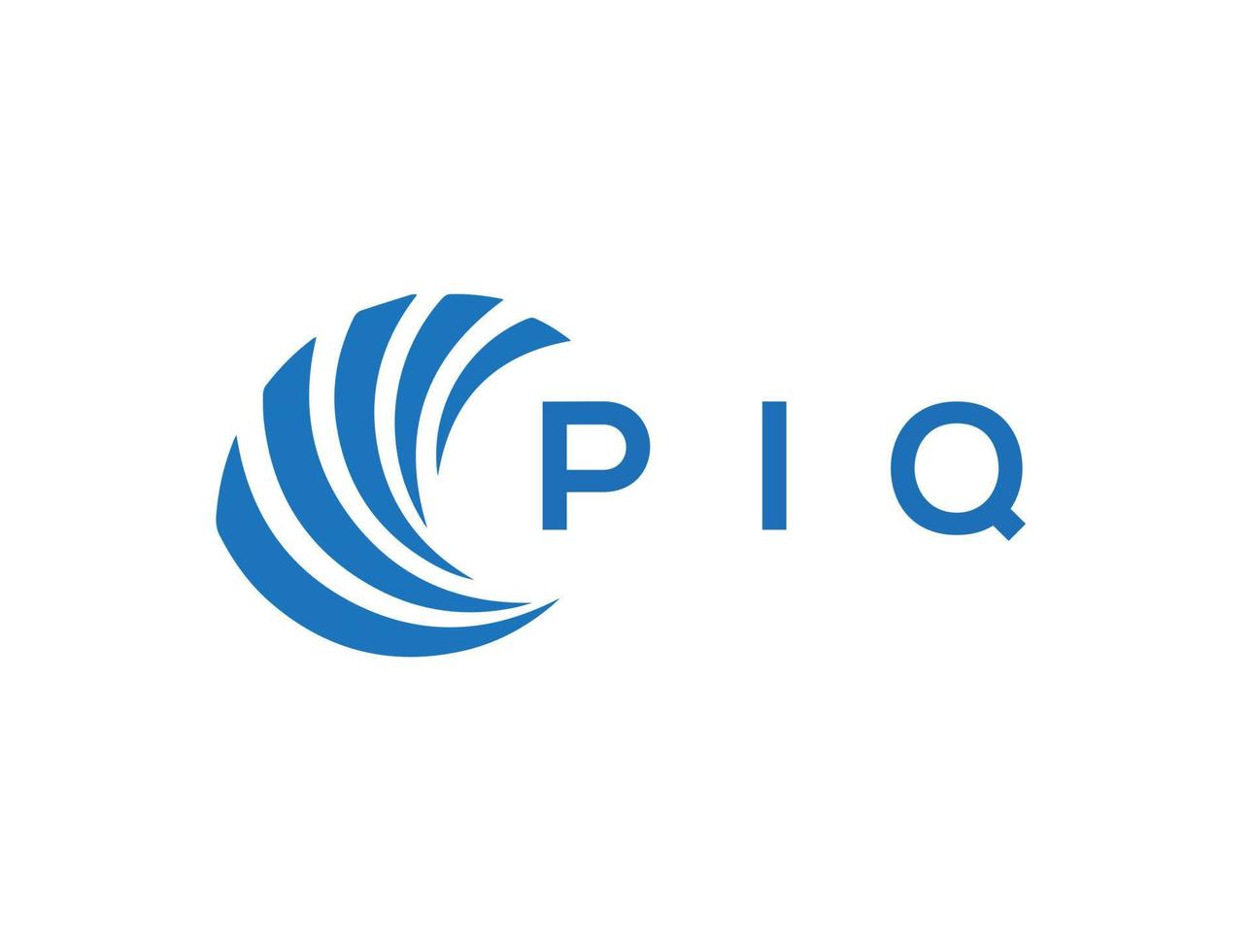 piq lettre logo conception sur blanc Contexte. piq Créatif cercle lettre logo concept. piq lettre conception. vecteur