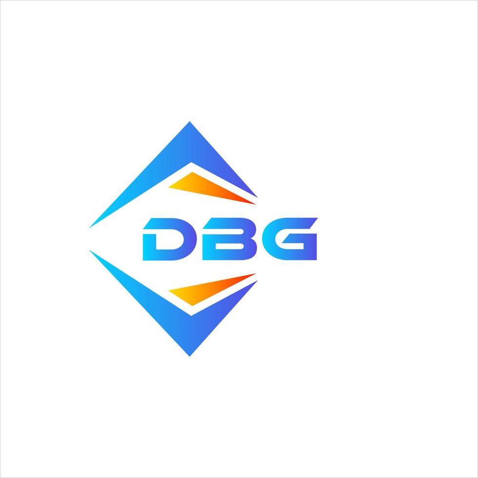 dbg abstrait La technologie logo conception sur blanc Contexte. dbg Créatif initiales lettre logo concept. vecteur