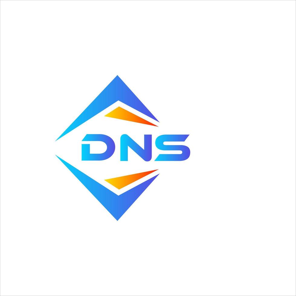 DNS abstrait La technologie logo conception sur blanc Contexte. DNS Créatif initiales lettre logo concept. vecteur