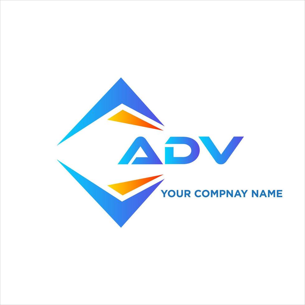 adv abstrait La technologie logo conception sur blanc Contexte. adv Créatif initiales lettre logo concept. vecteur