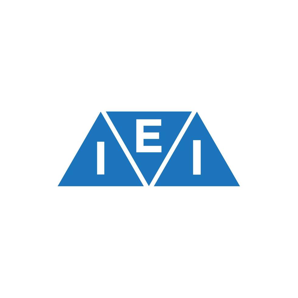 eii Triangle forme logo conception sur blanc Contexte. eii Créatif initiales lettre logo concept. vecteur