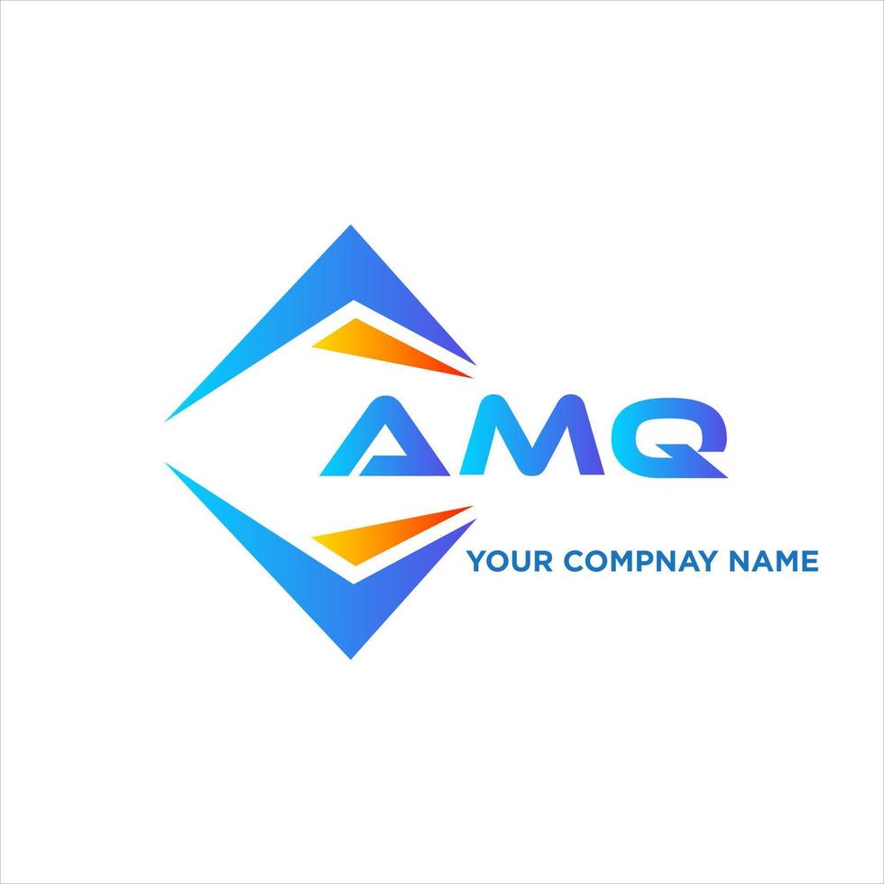 amq abstrait La technologie logo conception sur blanc Contexte. amq Créatif initiales lettre logo concept. vecteur