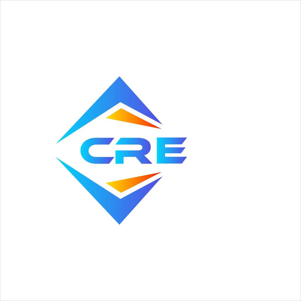 cre abstrait La technologie logo conception sur blanc Contexte. cre Créatif initiales lettre logo concept. vecteur