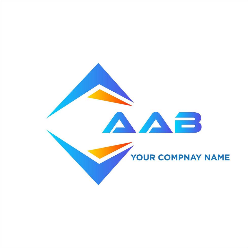 aab abstrait La technologie logo conception sur blanc Contexte. aab Créatif initiales lettre logo concept. vecteur