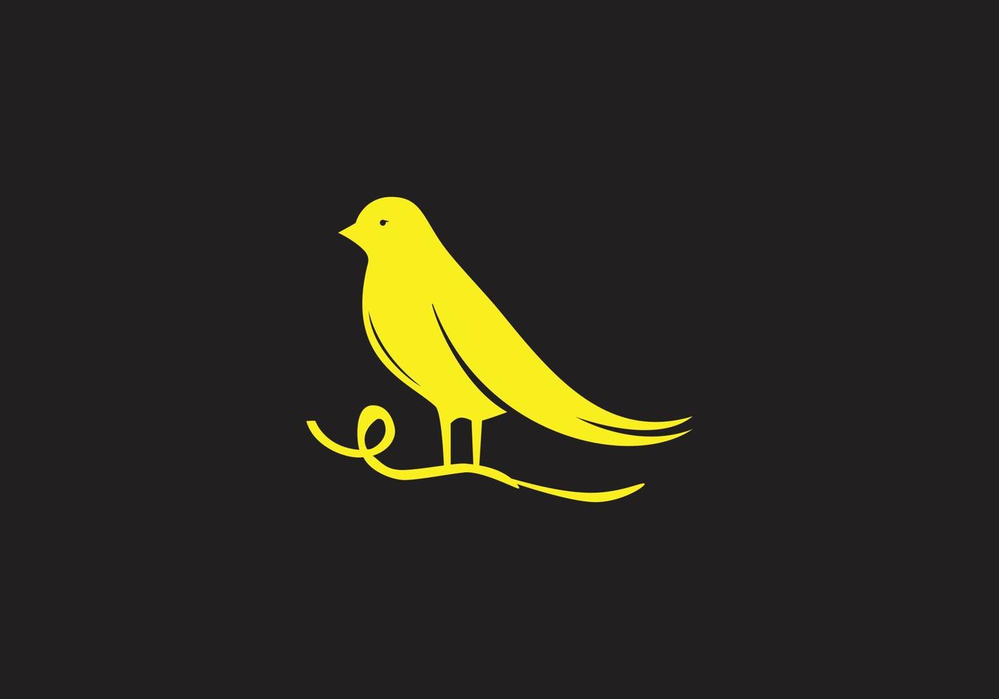 création de logo d'oiseau vecteur