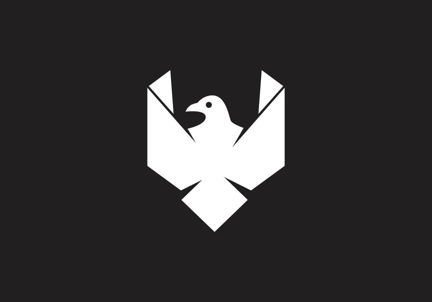 création de logo d'oiseau vecteur