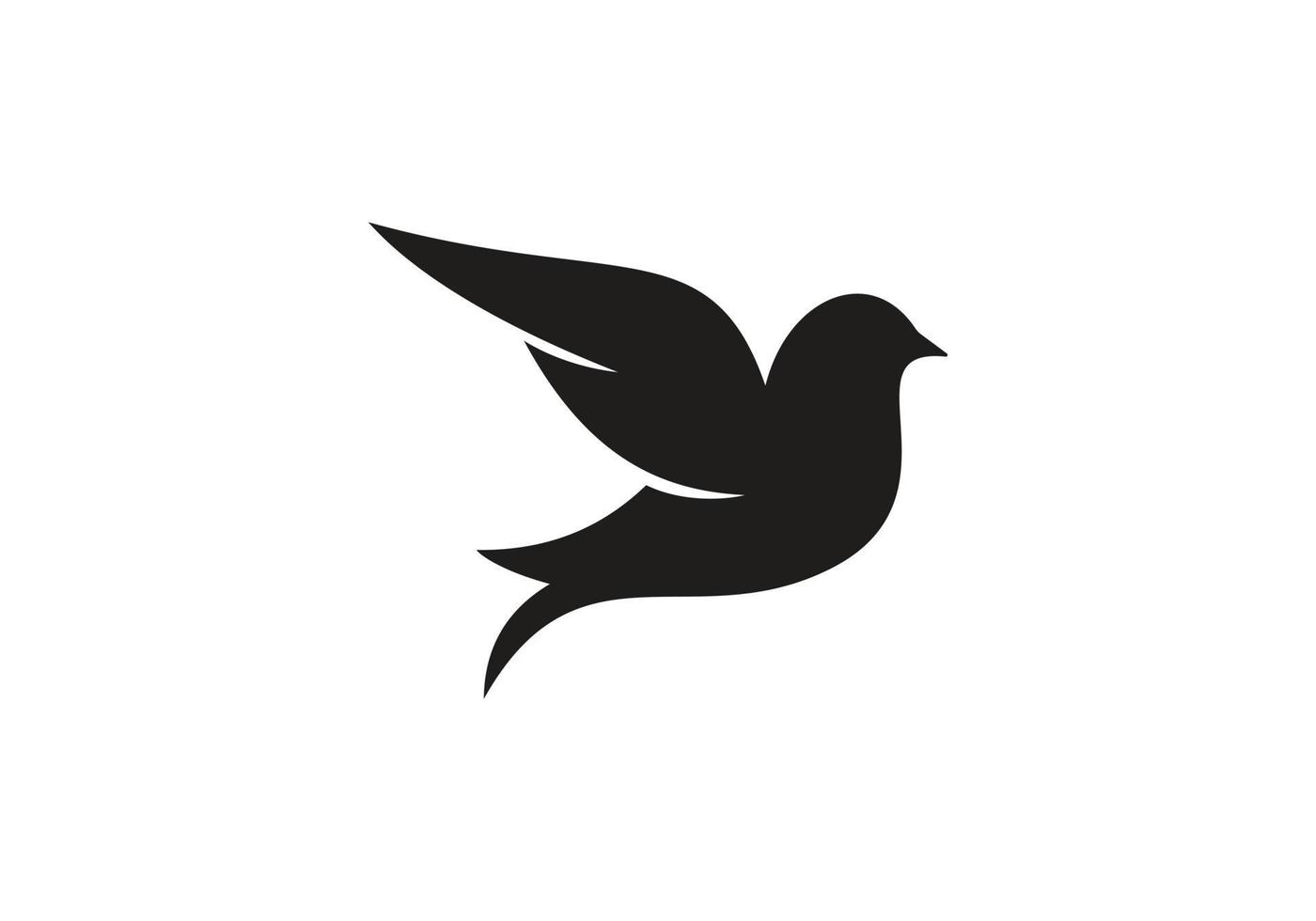 création de logo d'oiseau vecteur