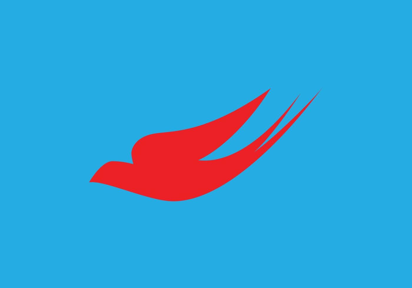 création de logo d'oiseau vecteur