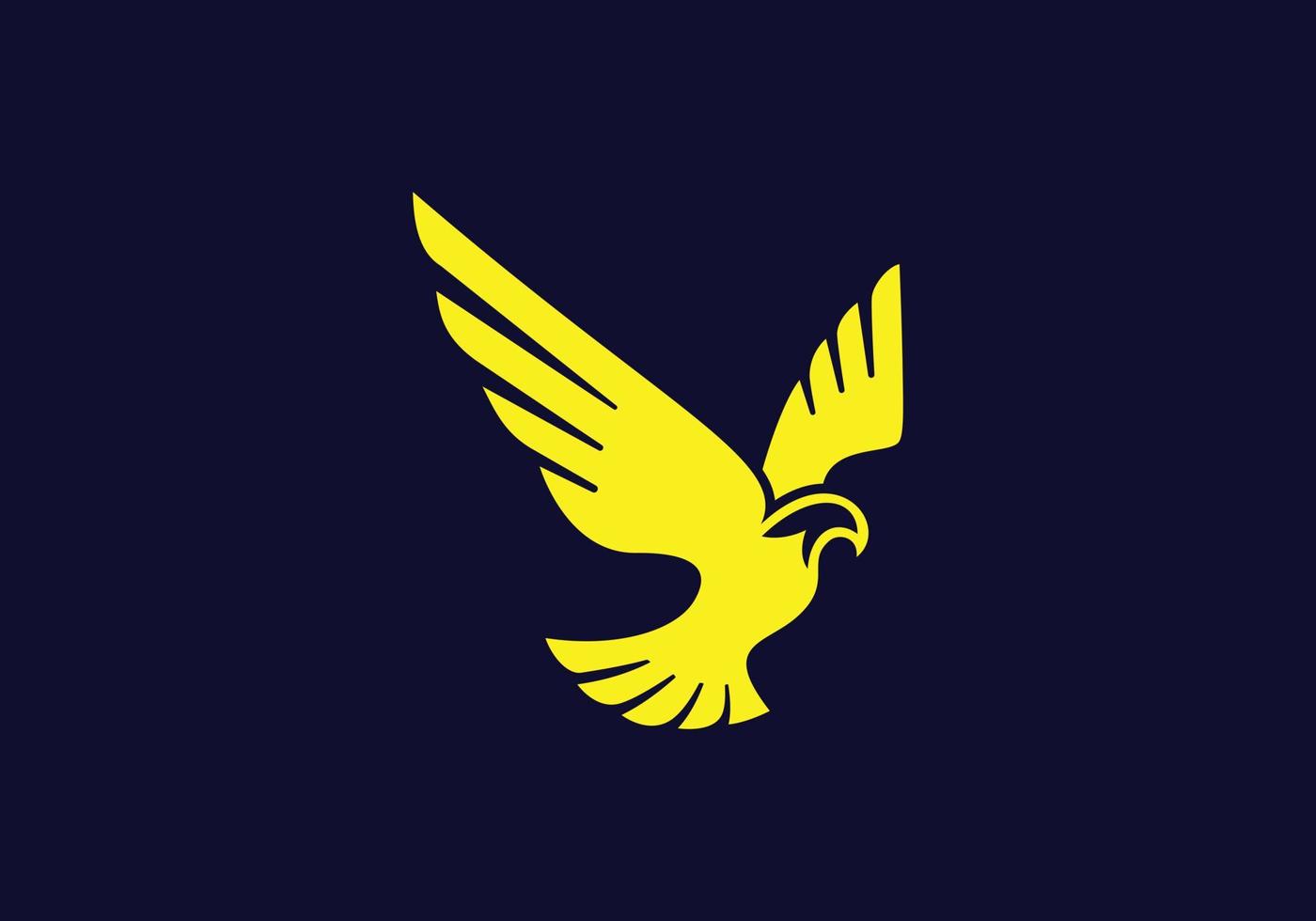 création de logo d'oiseau vecteur