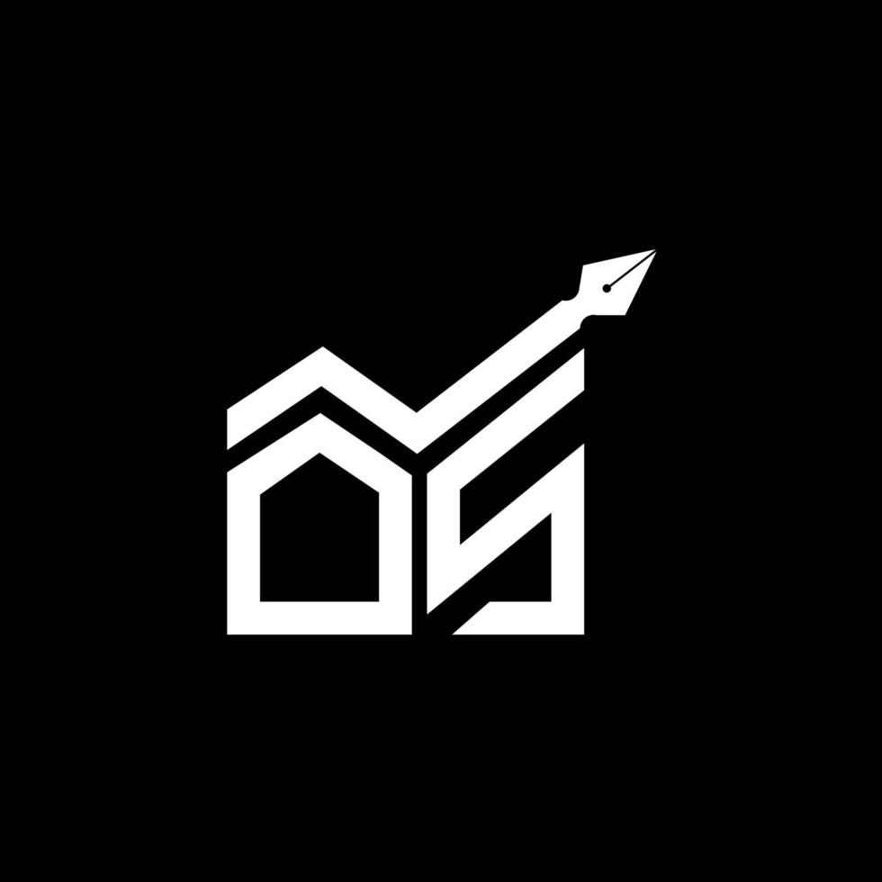 os lettre logo Créatif conception avec vecteur graphique, os Facile et moderne logo.