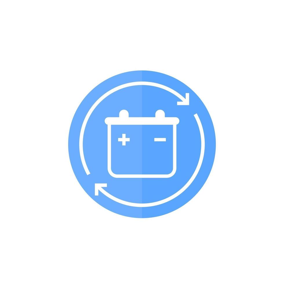 batterie de recharge, icône de vecteur d'accumulateur