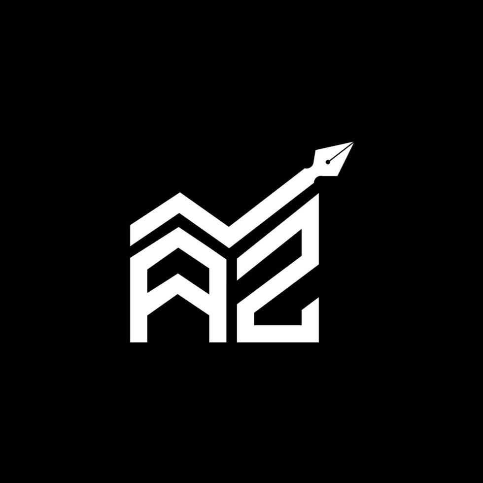 création de logo de lettre az avec graphique vectoriel, logo az simple et moderne. vecteur