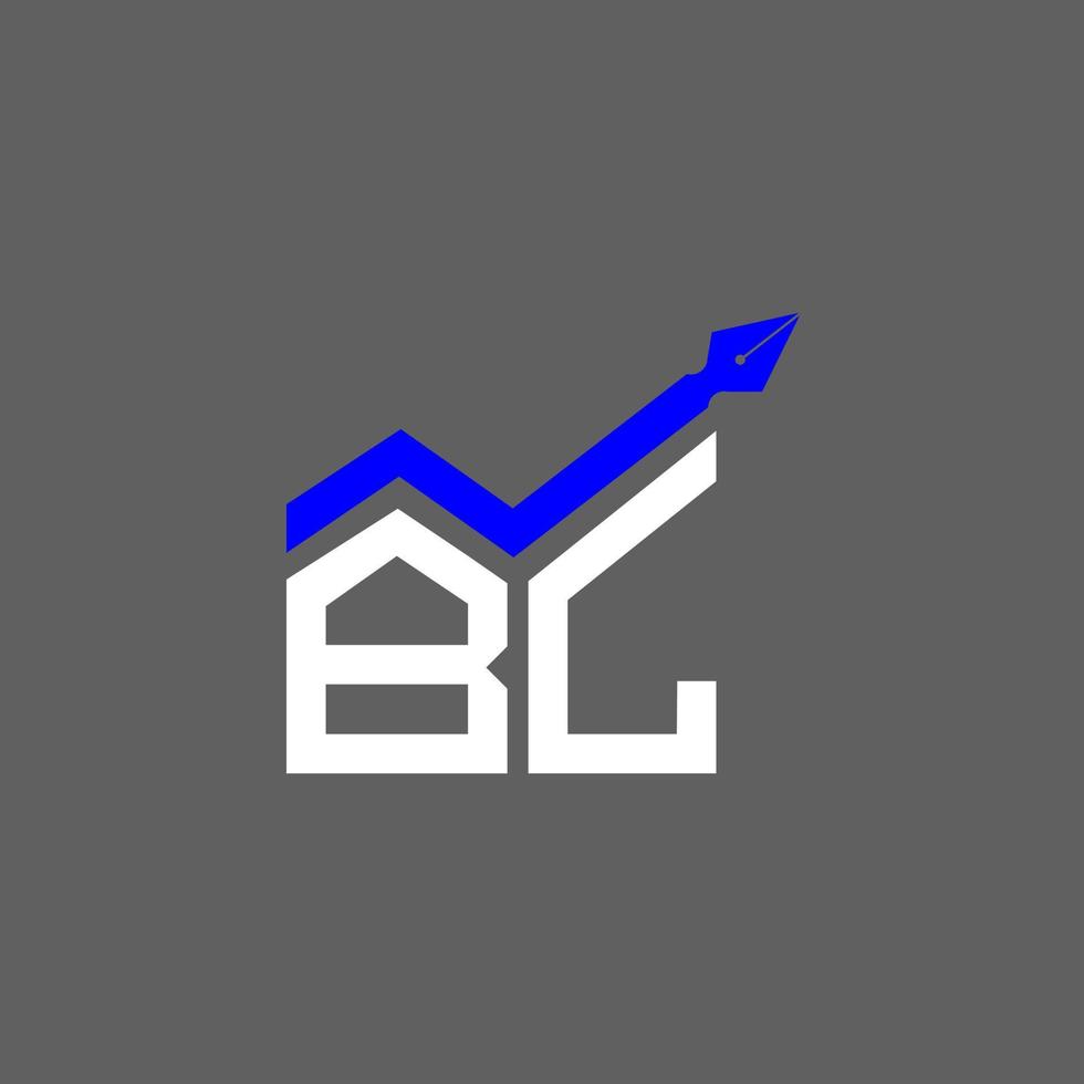 création de logo de lettre bl avec graphique vectoriel, logo bl simple et moderne. vecteur