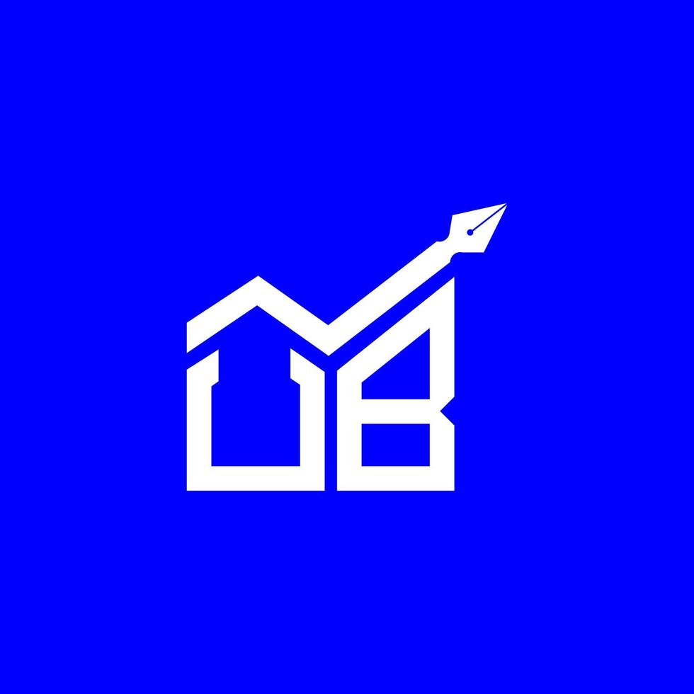 création de logo de lettre ub avec graphique vectoriel, logo ub simple et moderne. vecteur