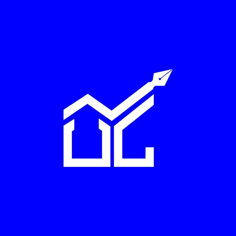 conception créative du logo de lettre ul avec graphique vectoriel, logo ul simple et moderne. vecteur