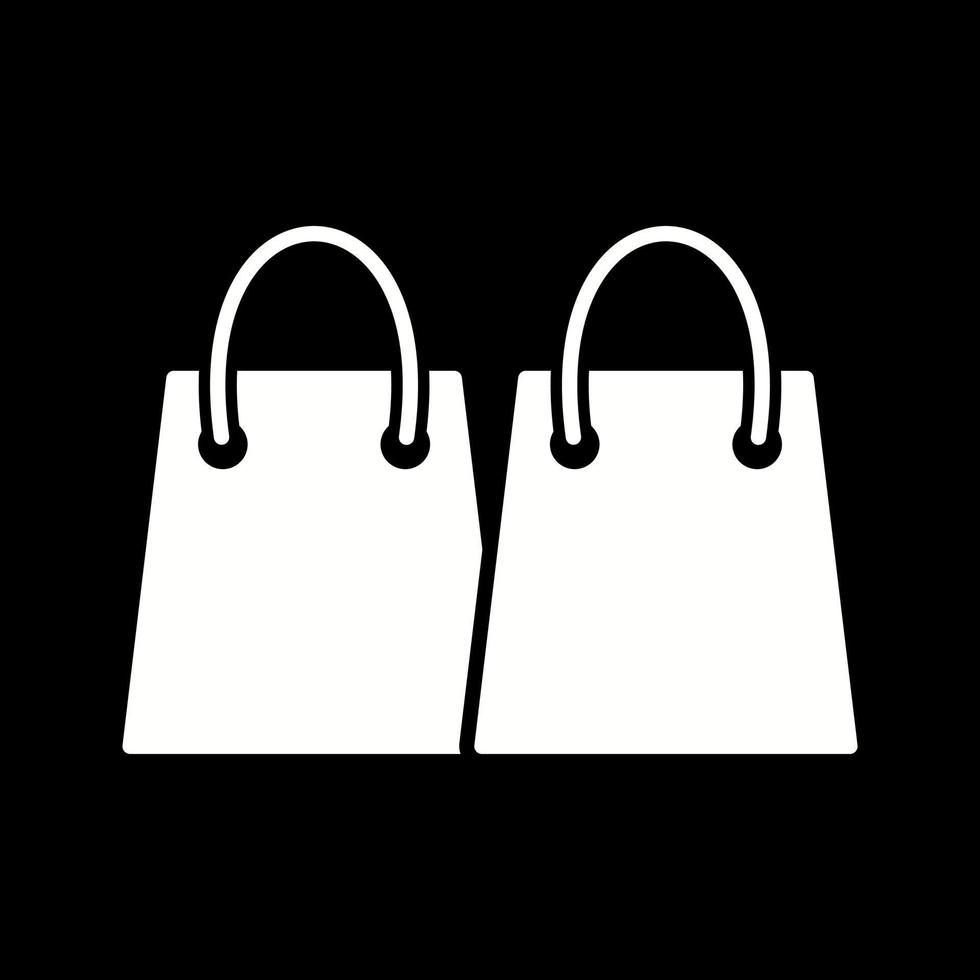 icône de vecteur de sacs à provisions unique